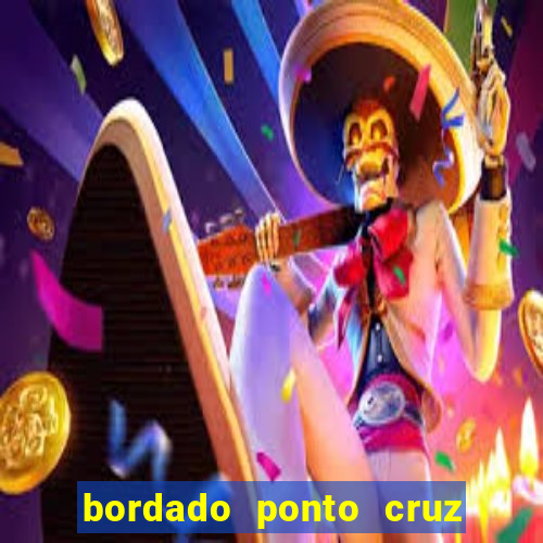 bordado ponto cruz do corinthians